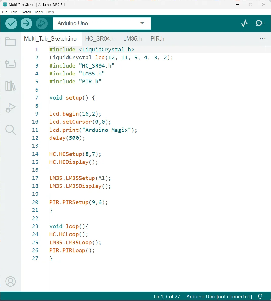 Arduino Tabs