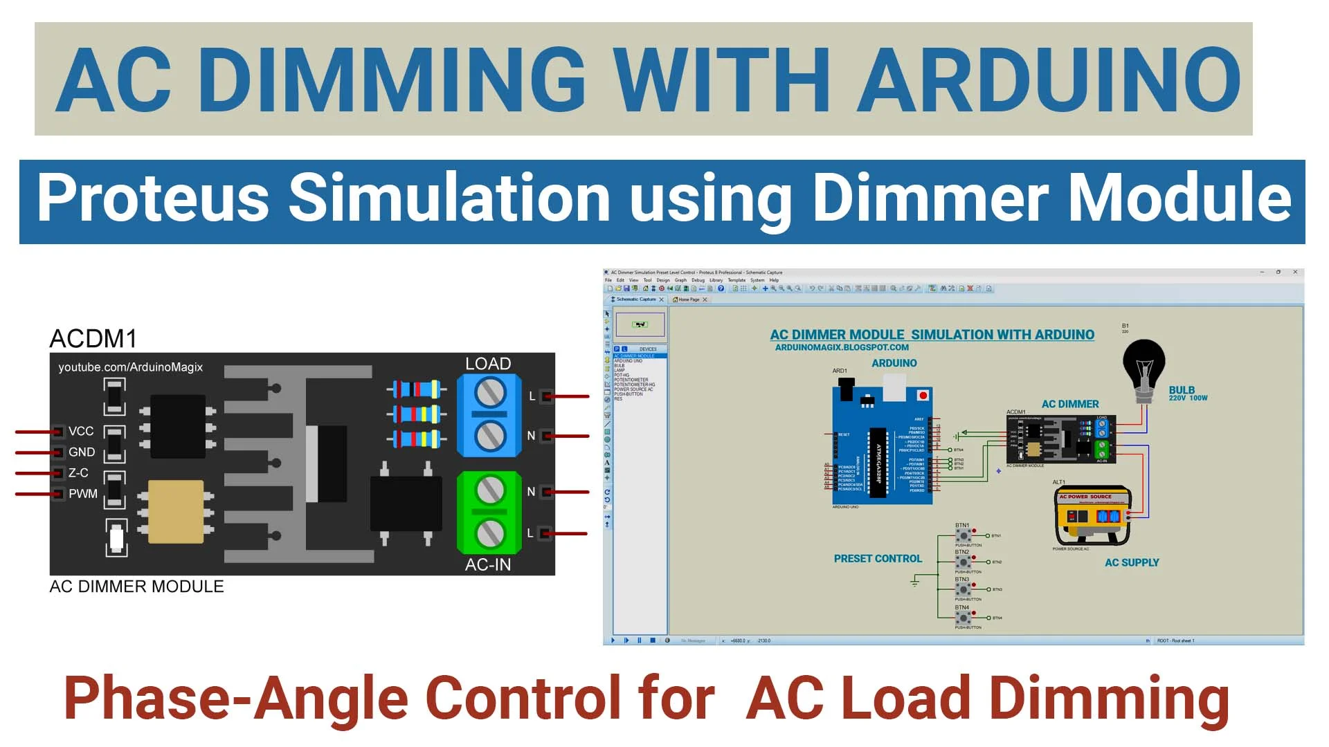 Read more about the article AC Dimmer 220VAC with Arduino: Easy and Enhanced Proteus Library