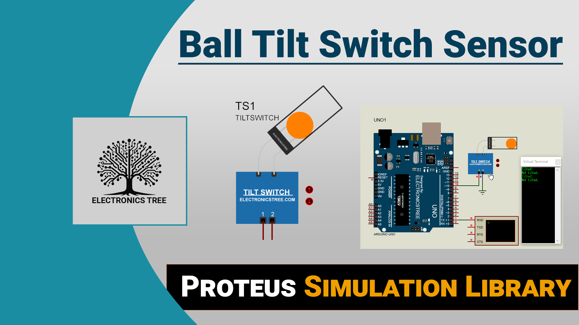 Read more about the article Ball Tilt Switch Sensor Model for Proteus 8 | Simplistic Design for Simulation