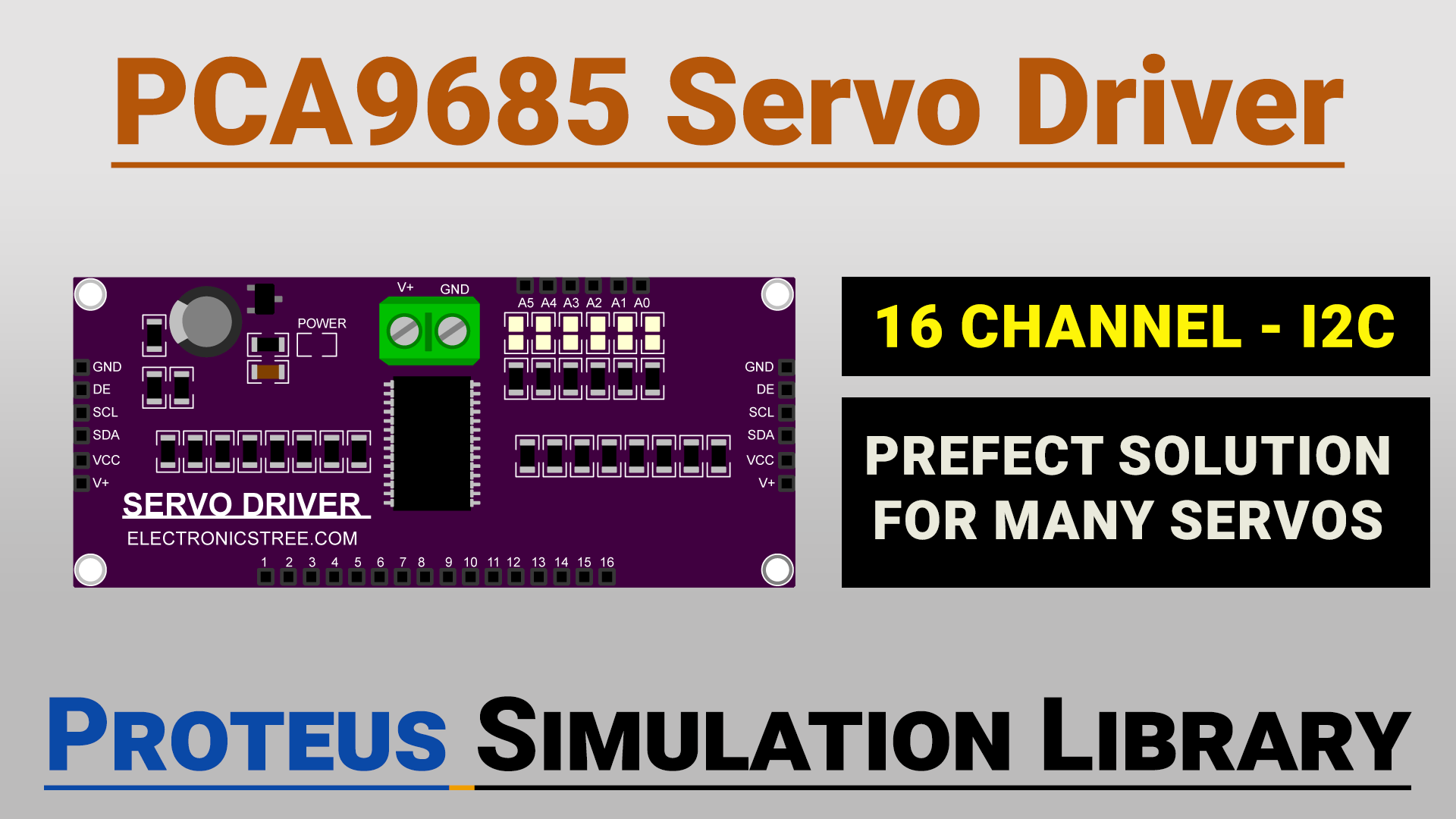 16-Channel Servo Driver with Arduino | Perfect Solution for Many Servos ...