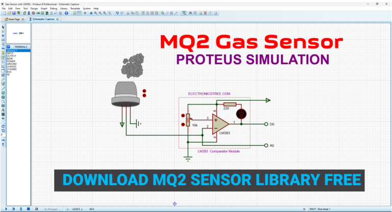 MQ2 Sensor Proteus Library