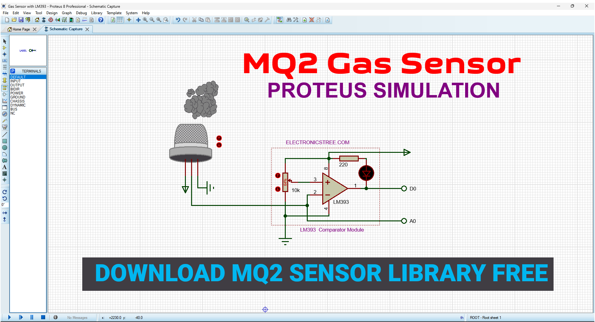 Easy Guide To Simulating Mq2 Gas Sensor In Proteus Electronics Tree