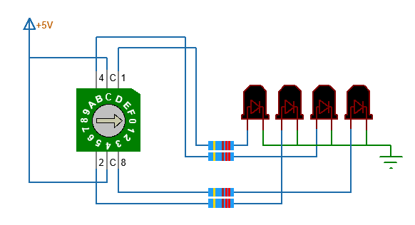 Rotary BCD Switch Connection