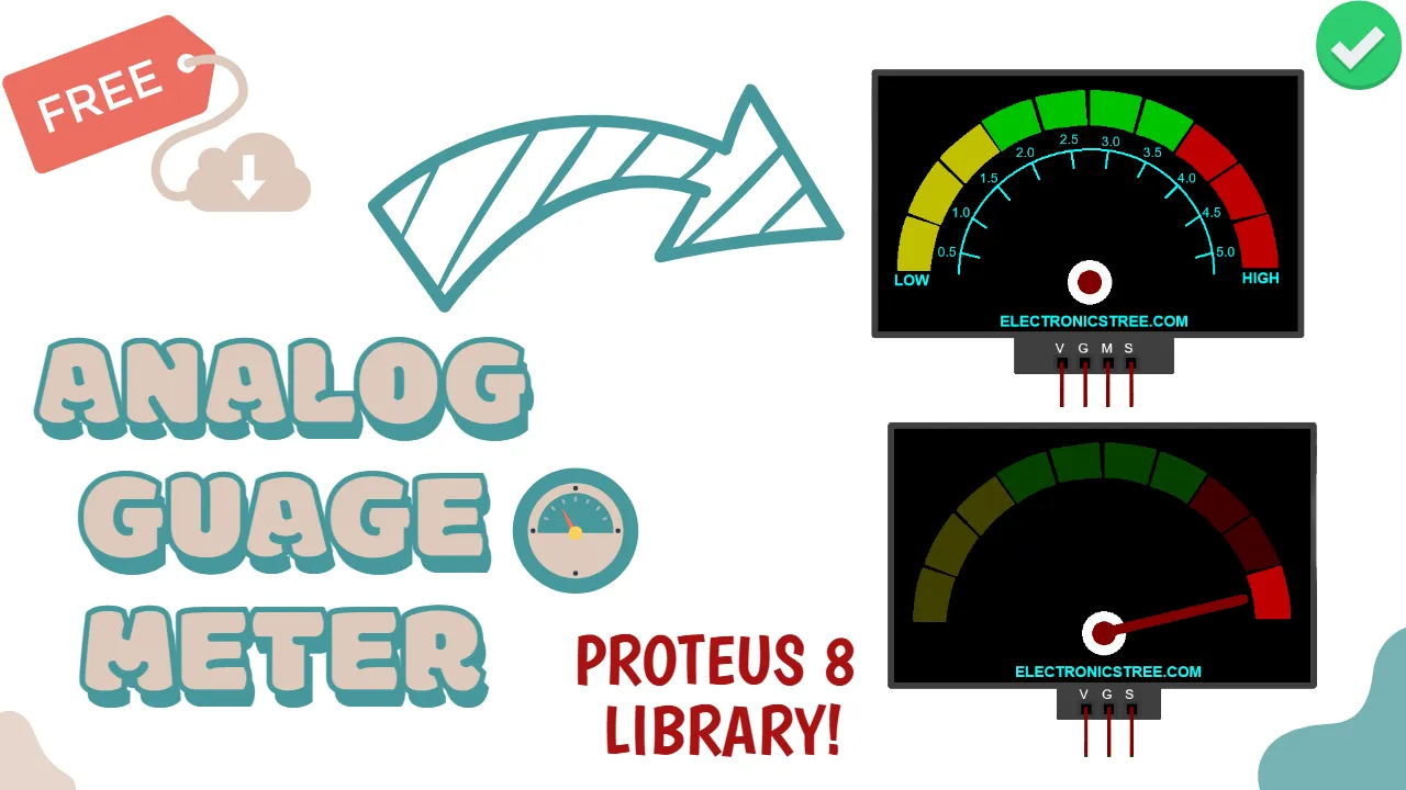 Read more about the article New Analog Gauge Meter Proteus 8 Library | Download Free