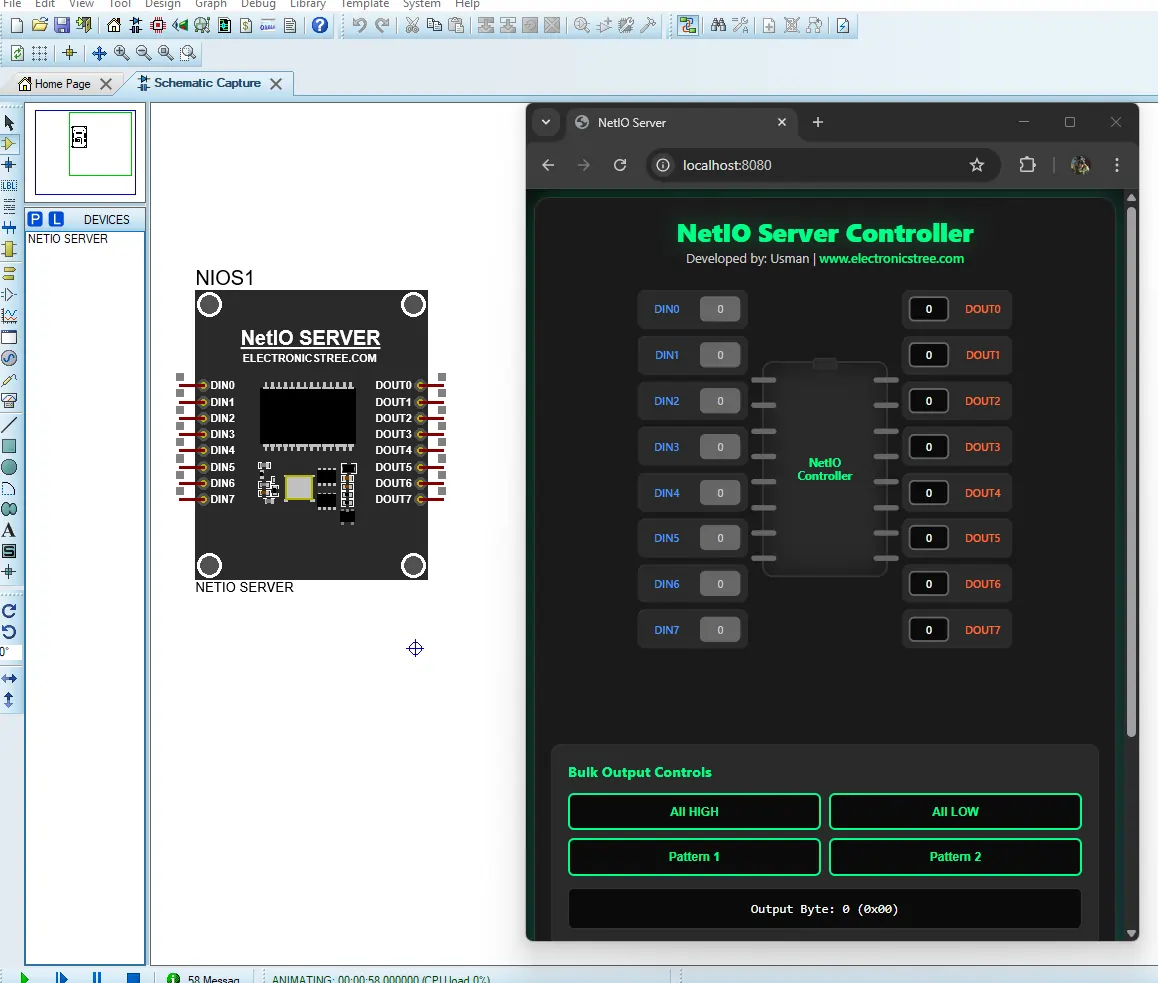 NetIO Server - HTML Interface