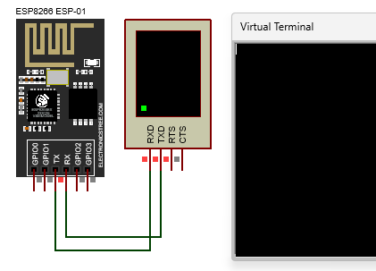 Proteus ESP-01 Simulation