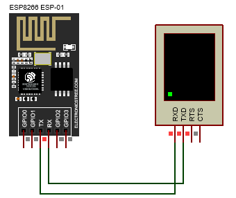 ESP-01 Proteus Simulation Serial Interface