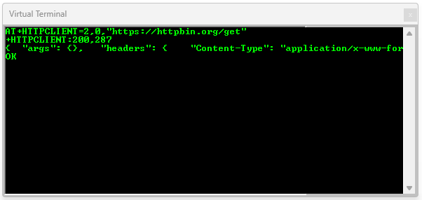 Proteus Simulation of ESP-01 as HTTP Client - Test GET Request
