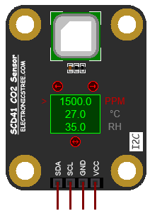 SCD41 CO2 Sensor Proteus ISIS Library